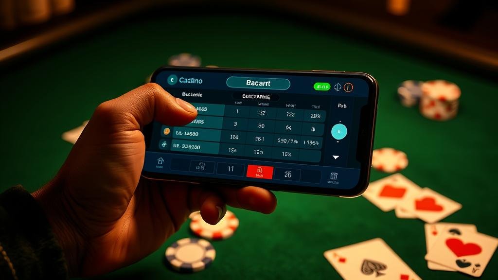 ตัวอย่างเค้าไพ่บาคาร่าบนมือถือ Android