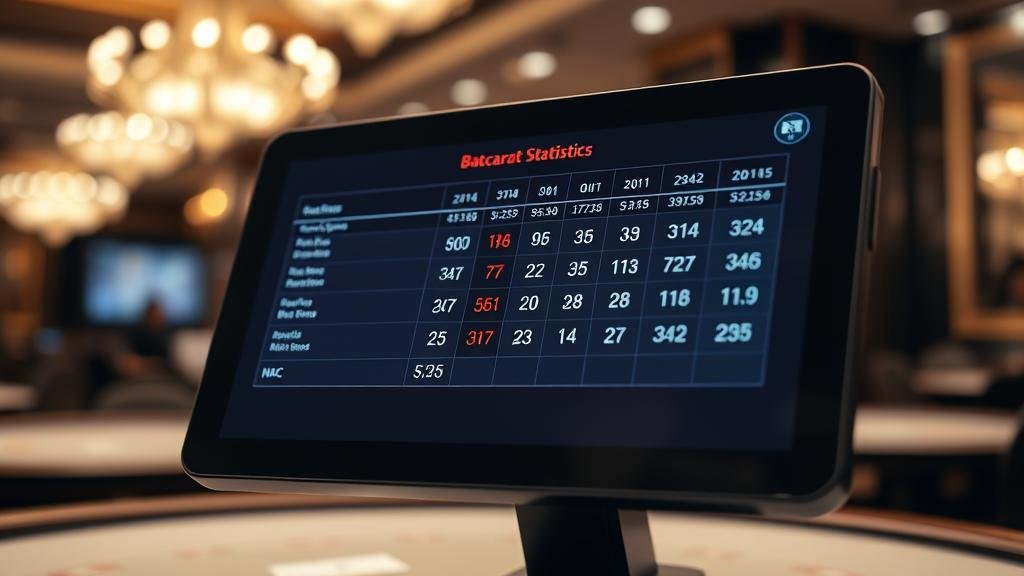 การเล่นบาคาร่าบนแท็บเล็ตด้วยสถิติ