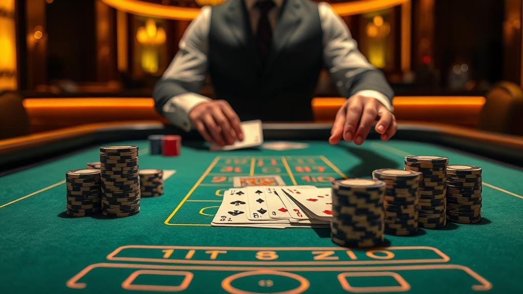 ภาพแสดงเค้าไพ่ปิงปองในบาคาร่า