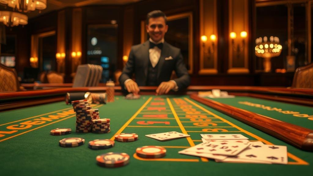 หน้าจอเกมบาคาร่าสดจาก DG Casino พร้อมสถิติ