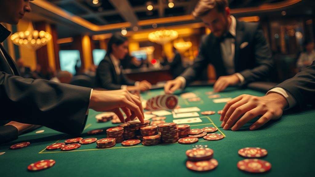 หน้าจอแสดงสถิติและเค้าไพ่บาคาร่า