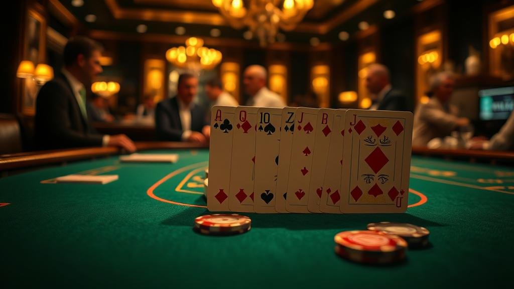 ตัวอย่างเค้าไพ่สามตัด บาคาร่า