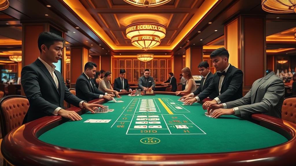 ตัวอย่างเค้าไพ่ปิงปองและสามตัด บาคาร่า