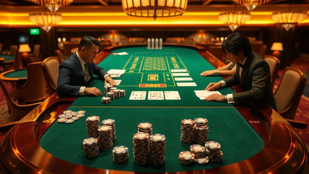 หน้าจอการเล่นบาคาร่าจากค่าย AE, SA, DG