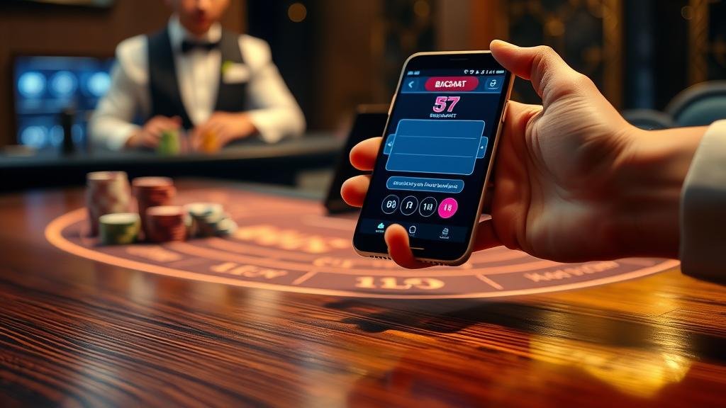 วิเคราะห์เค้าไพ่บาคาร่าบนหน้าจอแท็บเล็ต