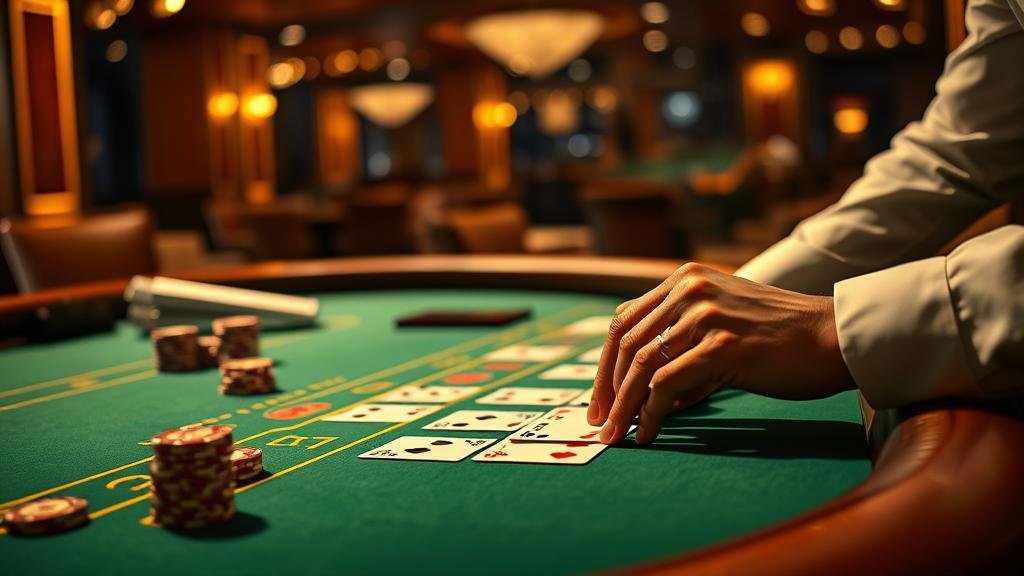 ตัวอย่างเค้าไพ่สองตัด บาคาร่า