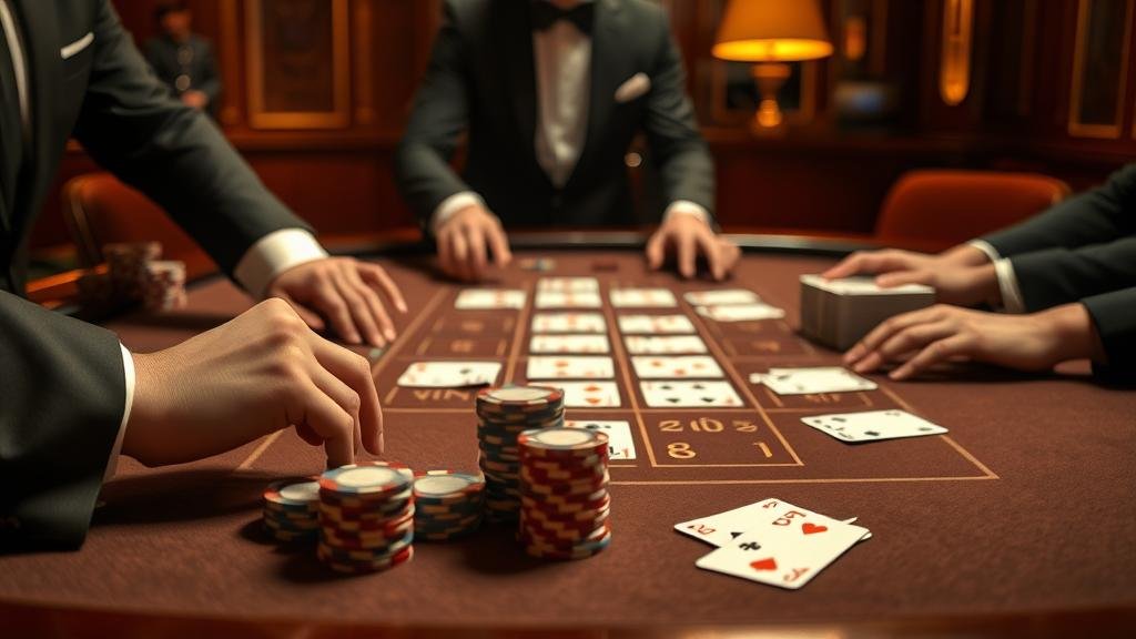 การเล่นบาคาร่าบนแท็บเล็ตพร้อมแสดงผลการชนะ