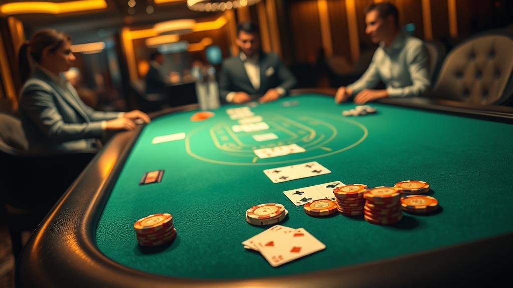 หน้าจอเกมบาคาร่ามือถือพร้อมตัวเลือก Super 6