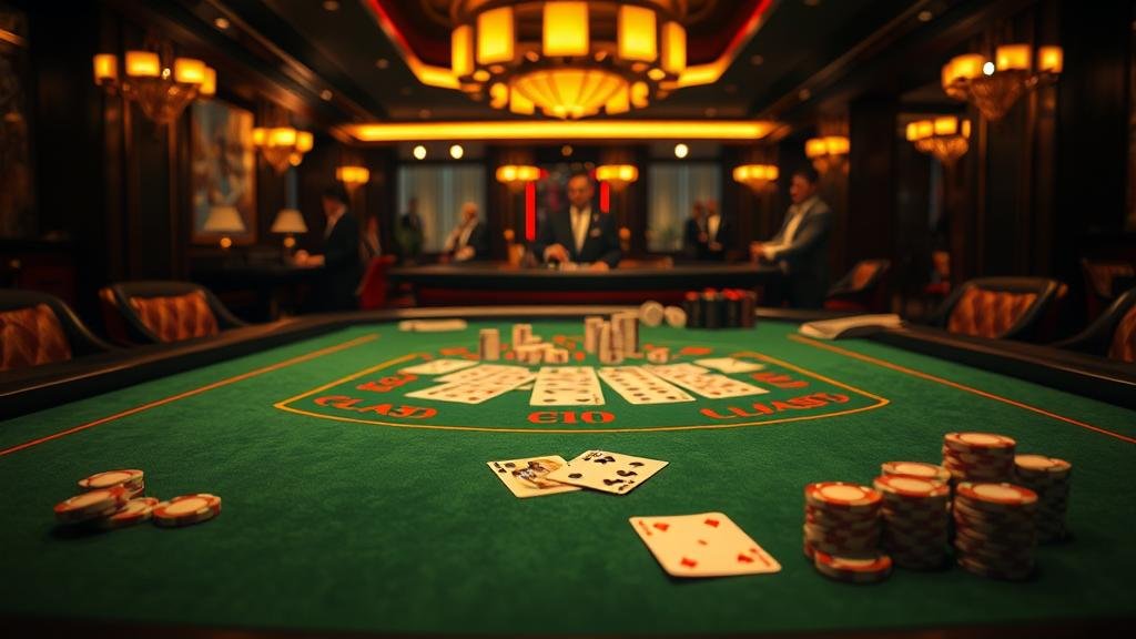 นักพนันมืออาชีพกำลังวิเคราะห์เค้าไพ่บาคาร่า