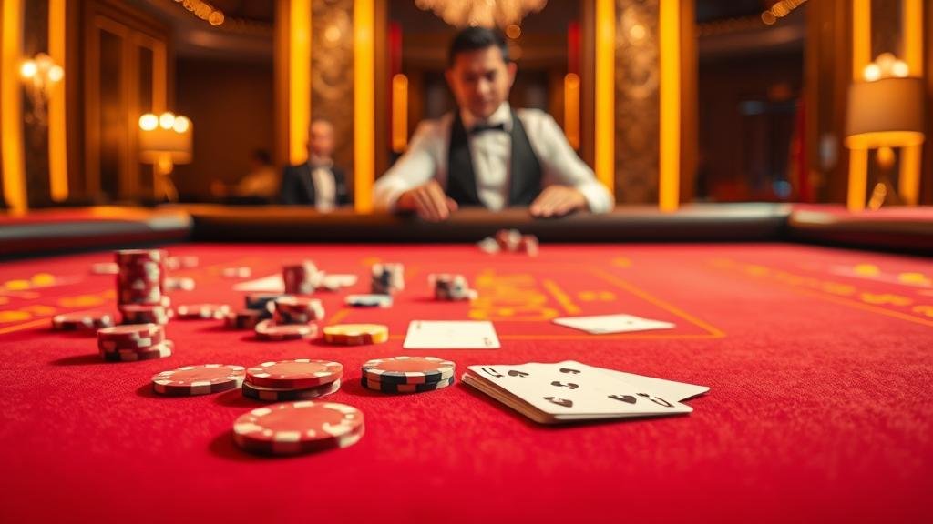 ตัวอย่างเค้าไพ่มังกรและปิงปองในบาคาร่า