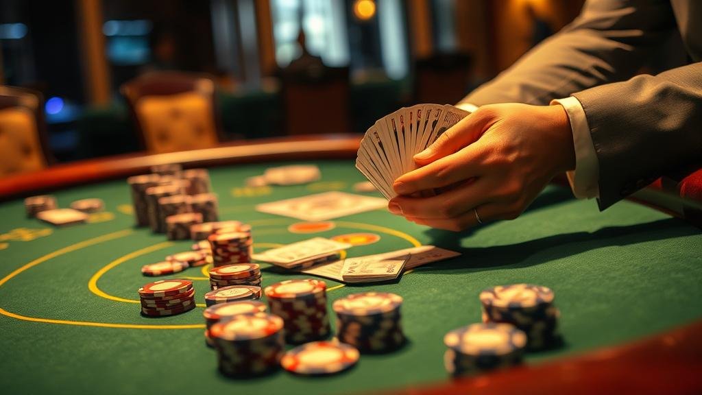 ตัวอย่างเค้าไพ่สามตัดในเกมบาคาร่า