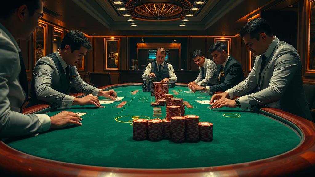 ตัวอย่างเค้าไพ่สองตัดในบาคาร่า