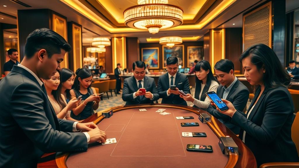 หน้าจอแสดงผลการอ่านเค้าไพ่บาคาร่า