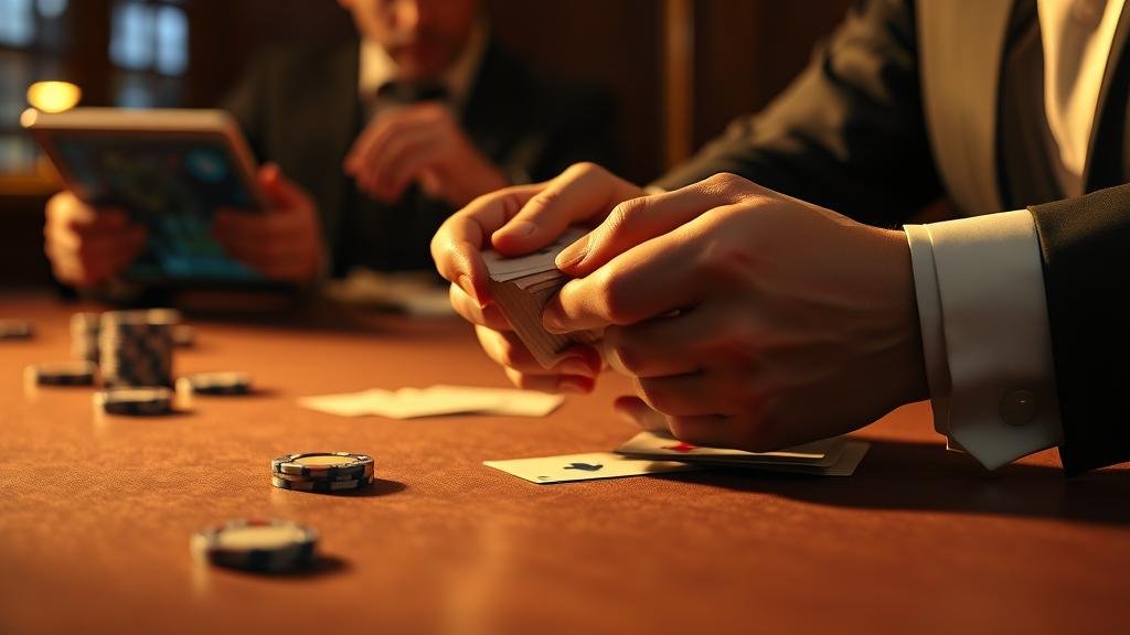 หน้าจอแอพพลิเคชั่นบาคาร่าสดบนแท็บเล็ต