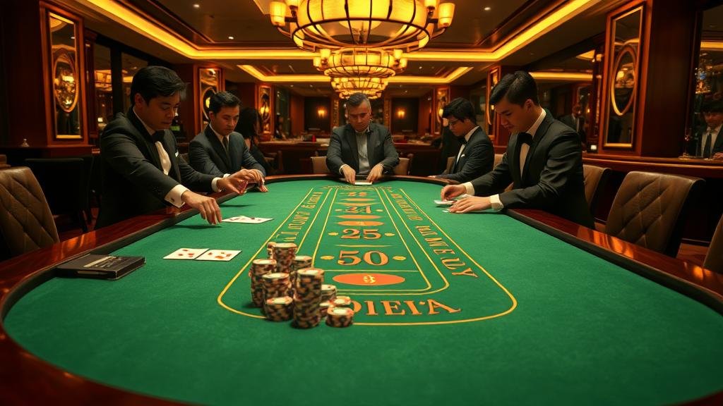 ตัวอย่างเค้าไพ่มังกรในบาคาร่า