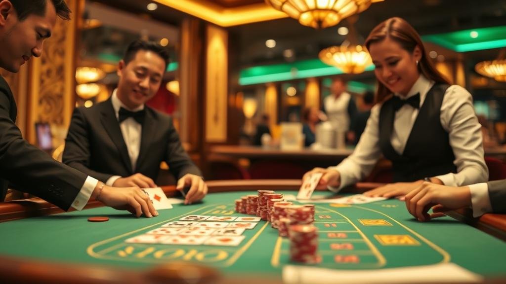 หน้าจอเกมบาคาร่า Ezugi บนคอมพิวเตอร์