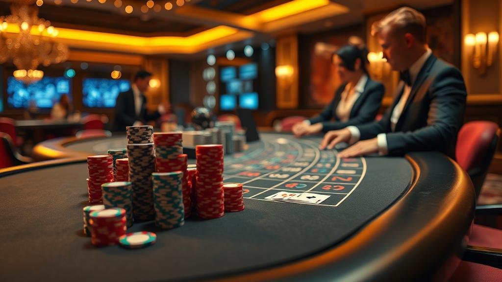 ดีลเลอร์บาคาร่ามืออาชีพกำลังแจกไพ่