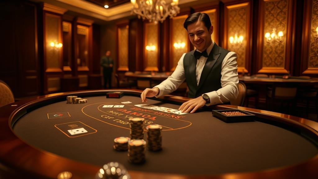 หน้าจอเกมบาคาร่าสดจาก SA Gaming