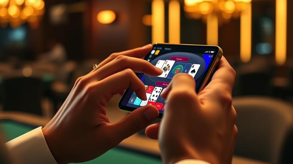 หน้าจอเกมบาคาร่าออนไลน์บนมือถือ