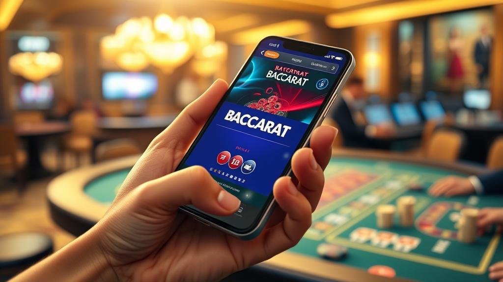 หน้าจอเกมบาคาร่าบนมือถือ