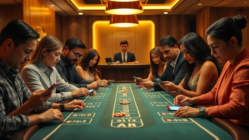 ดีลเลอร์บาคาร่าสดกำลังแจกไพ่