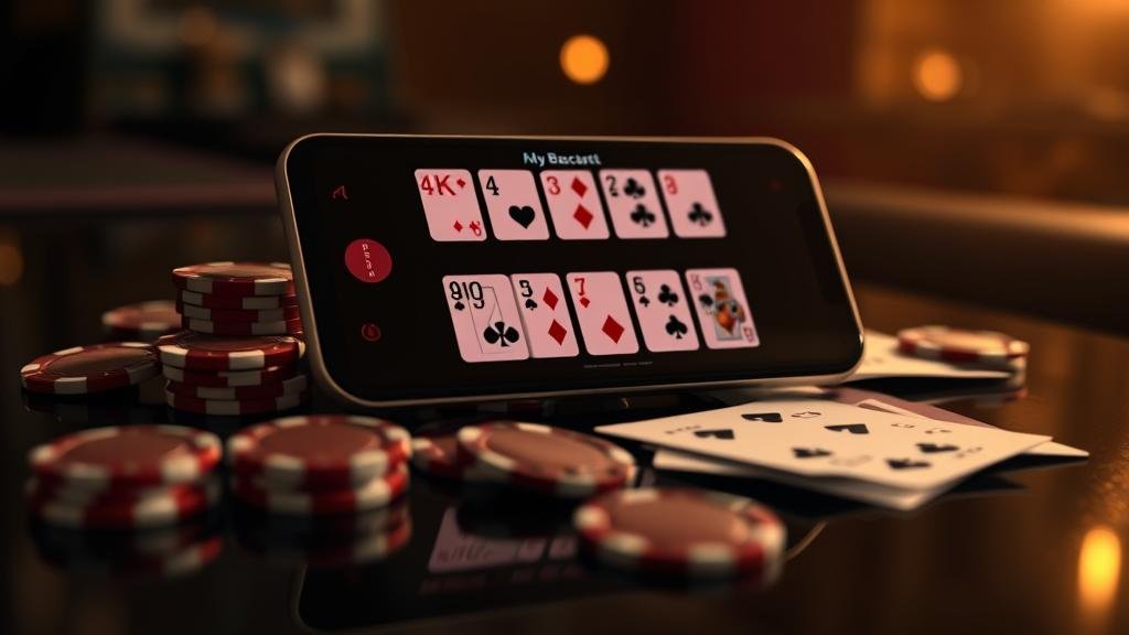 นักพนันมืออาชีพใช้มือถือเล่นบาคาร่า