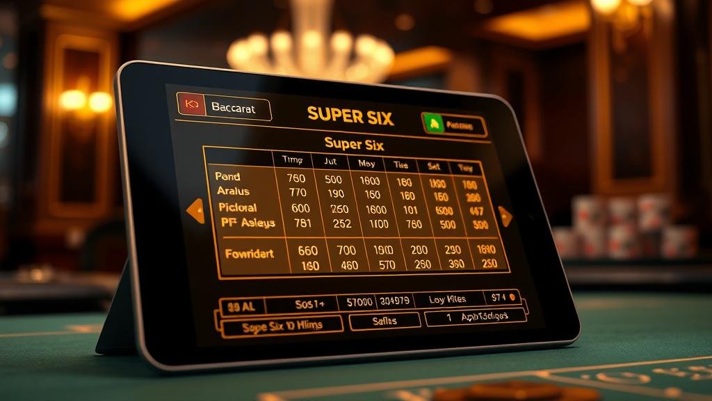 การวิเคราะห์เค้าไพ่บาคาร่า Super Six บนคอมพิวเตอร์