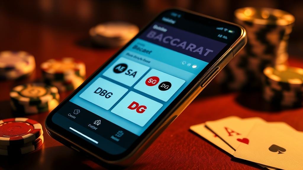 หน้าจอแสดงสถิติและเค้าไพ่บาคาร่าบนมือถือ