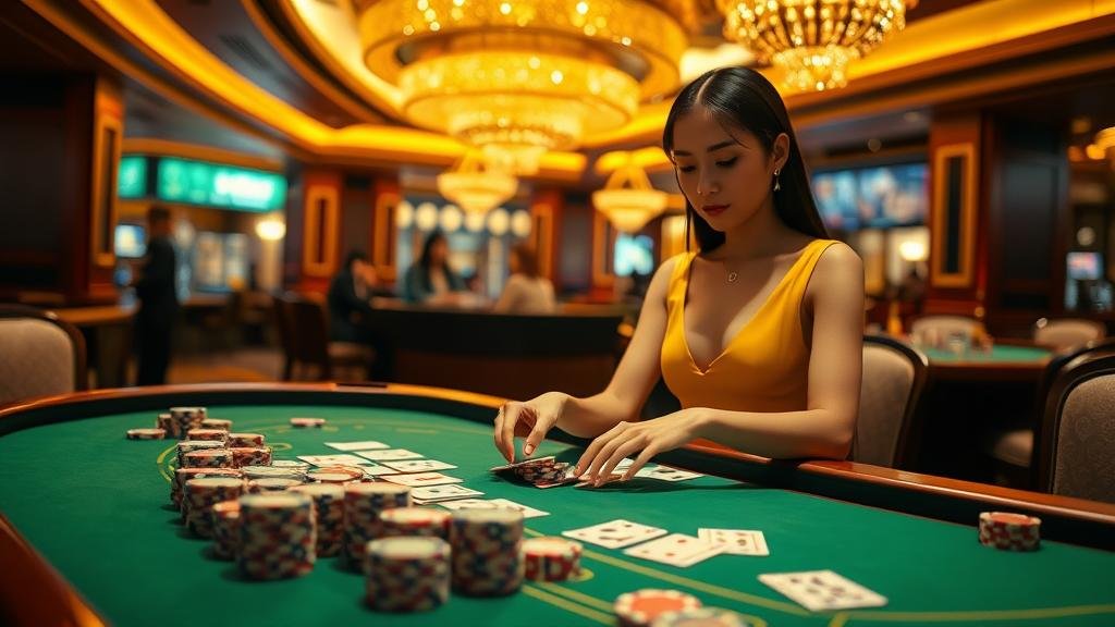 อินเทอร์เฟซบาคาร่าสดบนเดสก์ท็อปและมือถือ