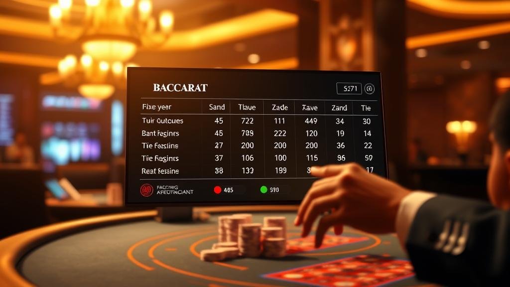 การอ่านเค้าไพ่สามตัดในบาคาร่า