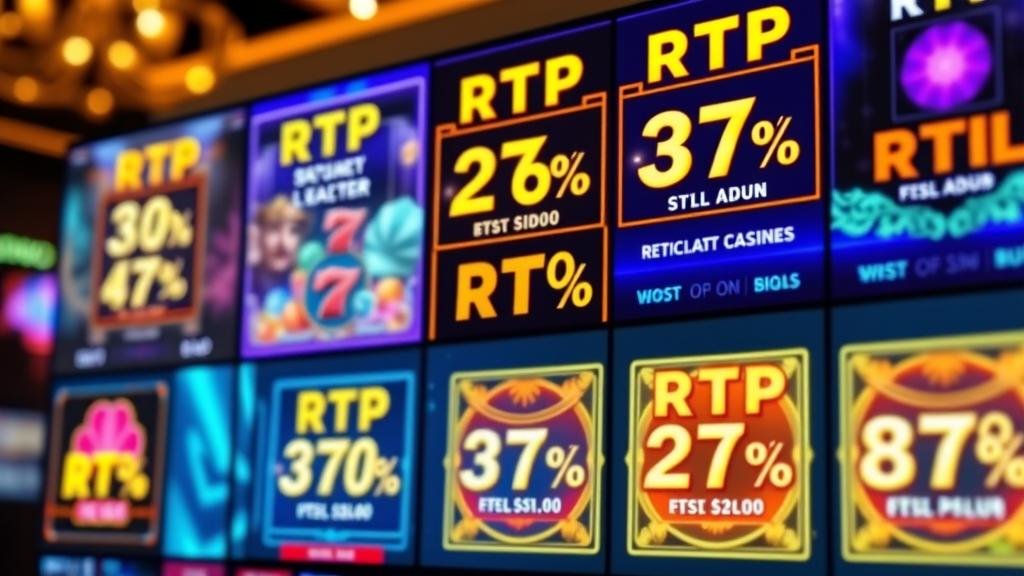 หน้าจอแสดงข้อมูล RTP และ Volatility ของเกมสล็อต