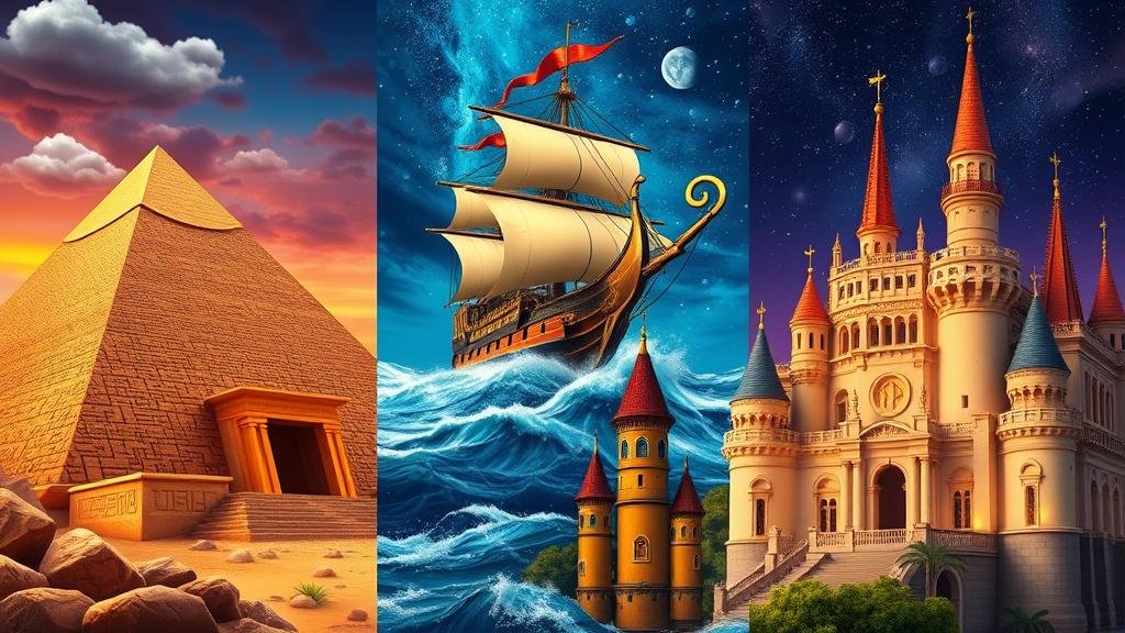 สล็อตธีมไวกิ้งพร้อมภาพนักรบและเรือ