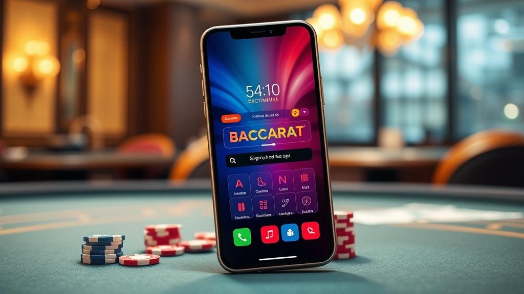 หน้าจอเกมบาคาร่าพร้อมตารางสถิติ