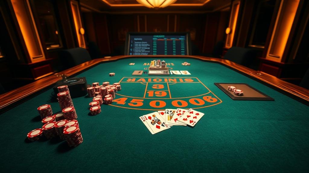 หน้าจอคอมพิวเตอร์แสดงหน้าเลือกเกมบาคาร่าจาก Playtech