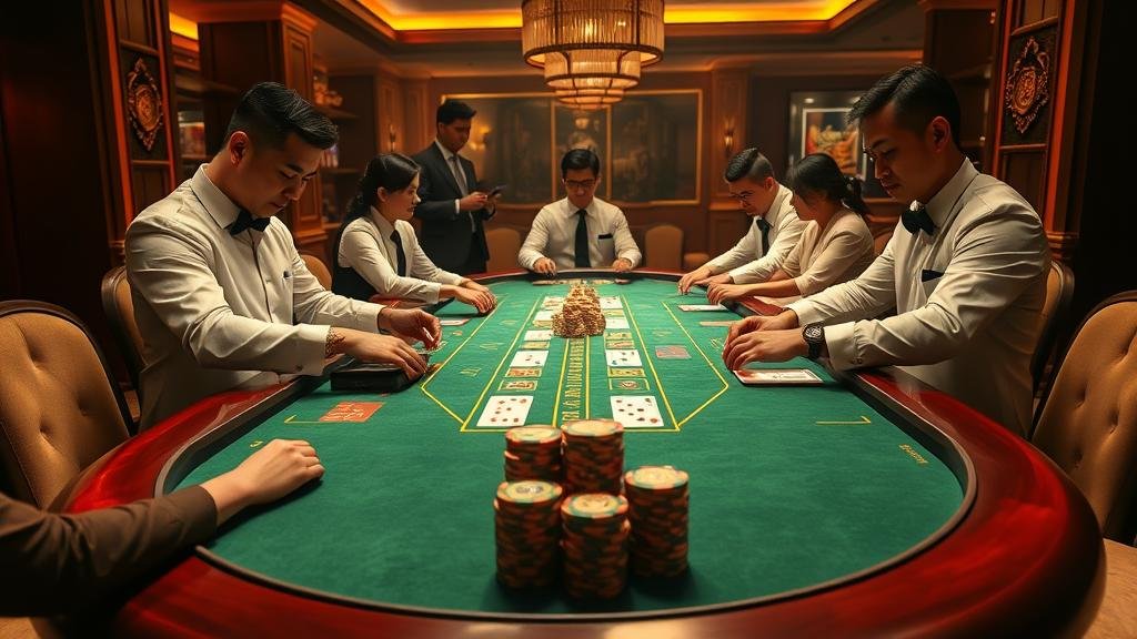 ตัวอย่างการอ่านเค้าไพ่สองตัดในบาคาร่า