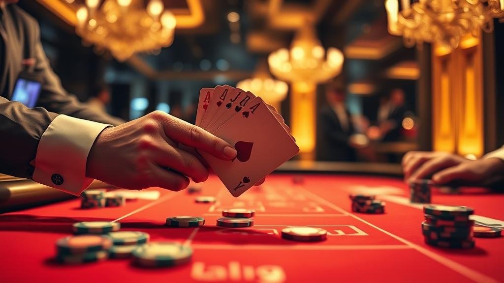 ตัวอย่างเค้าไพ่มังกรในบาคาร่า