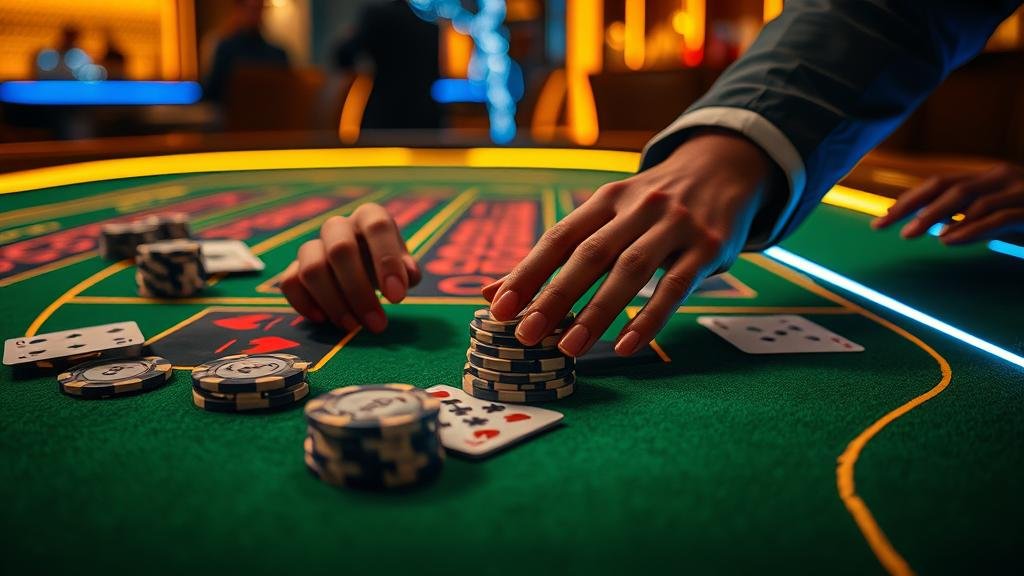 ตัวอย่างเค้าไพ่สองตัด บาคาร่า