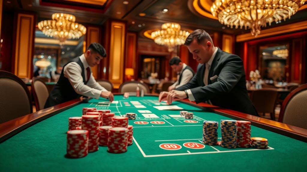 ภาพตัวอย่างเค้าไพ่บาคาร่า มังกร และปิงปอง