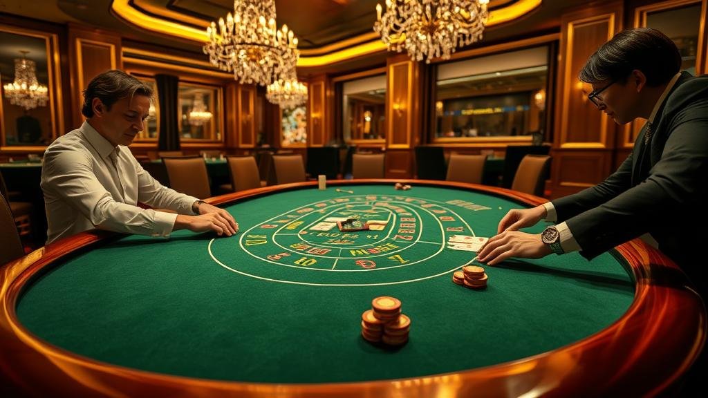 หน้าจอเกมบาคาร่าสดจาก Playtech