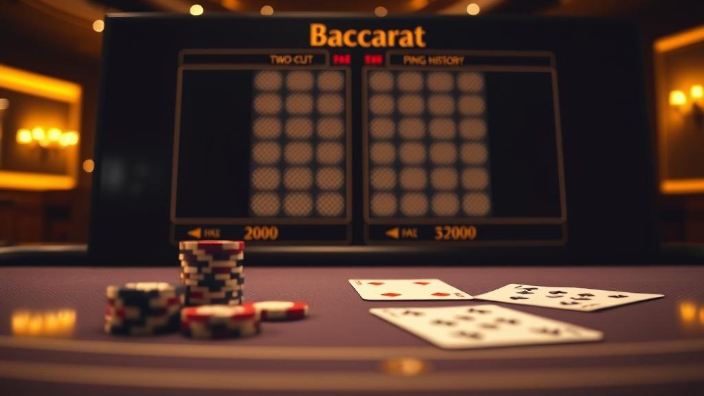 ตัวอย่างเค้าไพ่บาคาร่า สามตัด