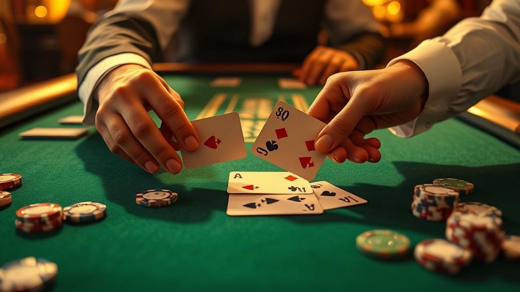 บรรยากาศการเล่นบาคาร่าบนเว็บตรงช่วงกลางคืน