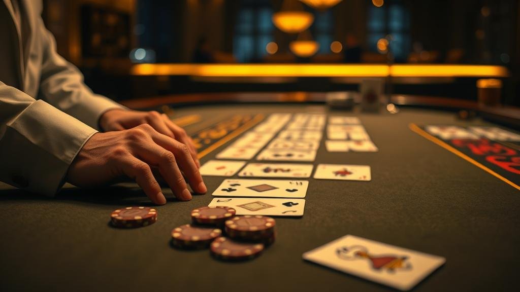 ตัวอย่างเค้าไพ่สามตัดในตารางสถิติบาคาร่า