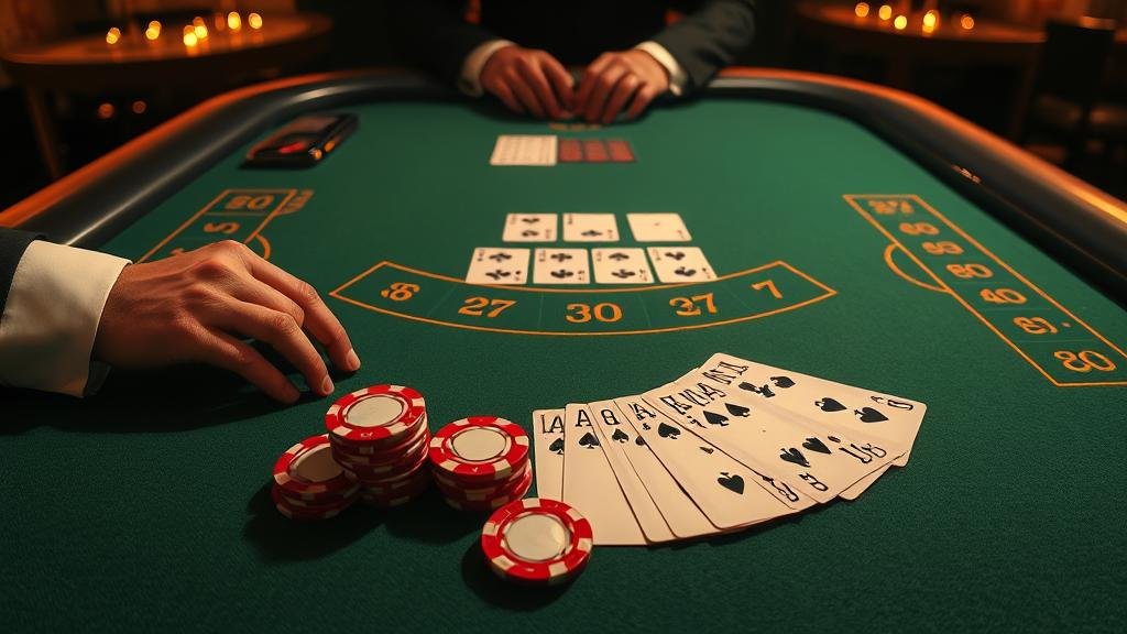 ตัวอย่างเค้าไพ่ปิงปองและสองตัดบาคาร่า