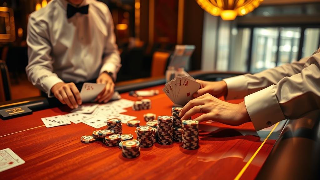 ดีลเลอร์สาวสวยในเกมบาคาร่า AE เอเชีย