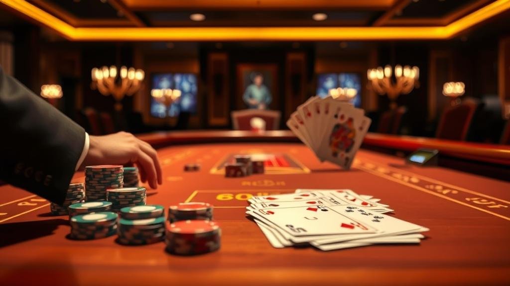 ตัวอย่างเค้าไพ่สองตัด บาคาร่า