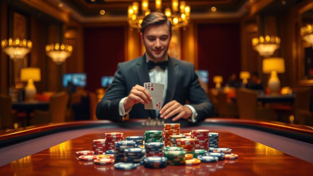 ตัวอย่างการออกไพ่คู่ในบาคาร่า