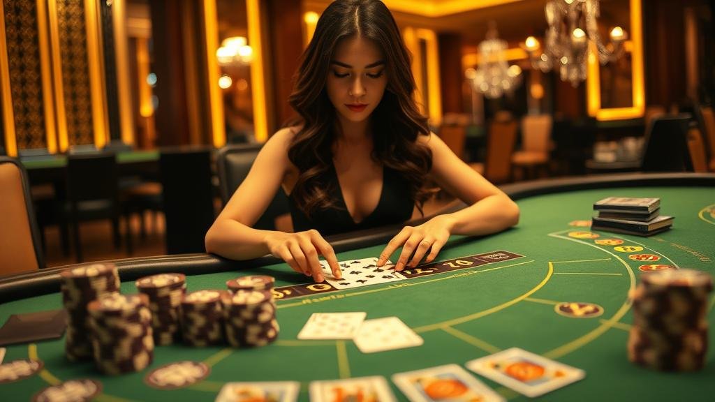 ดีลเลอร์สาวสวยจาก Sexy Baccarat