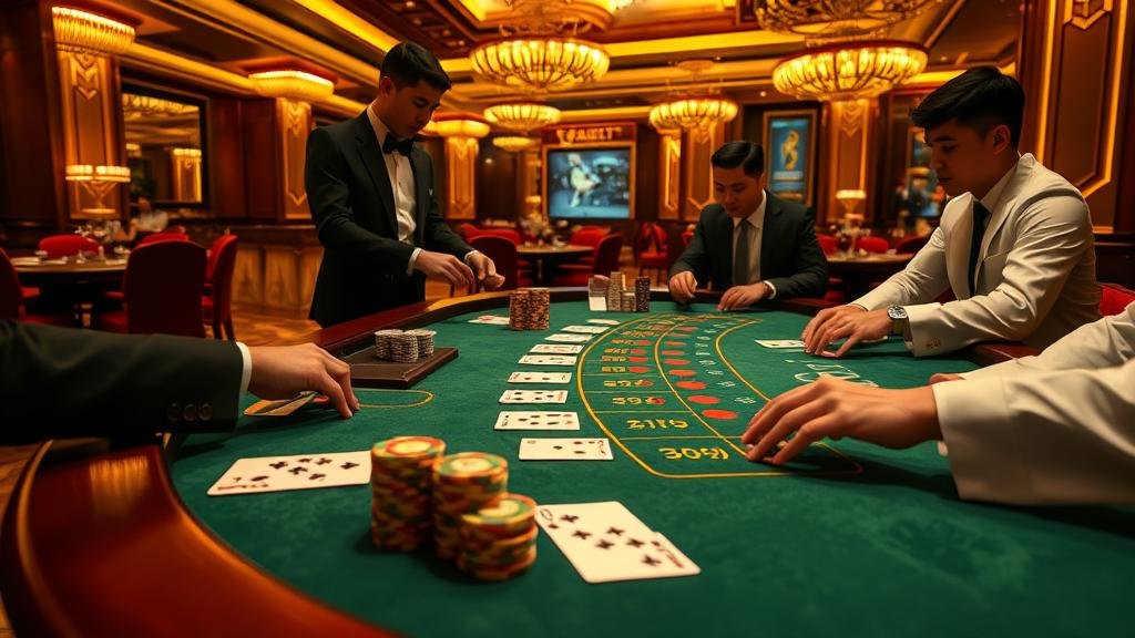 ตัวอย่างการเล่นบาคาร่าบนมือถือตามเค้าไพ่สามตัด