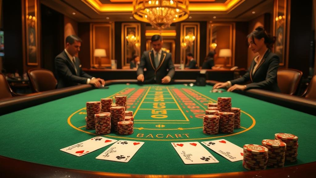 ตัวอย่างเค้าไพ่มังกรและปิงปองในบาคาร่า