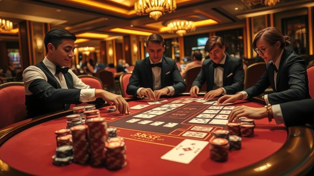 ตัวอย่างเค้าไพ่มังกรและสองตัดในบาคาร่า